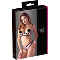 Cottelli collection - ensemble soutien-gorge bande rayé - 85B/L