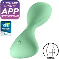 Satisfyer Trendsetter - Vibrateur anal contrôlé par application (vert)