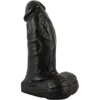 Realistixxx Real Giant - gode ceinture réaliste avec testicules - 22 cm - noir