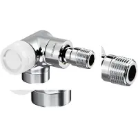Oventrop OV Vanne thermostatique série E WEck gauche DN 15 1/2 pouce PN 10 chromé
