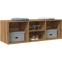 vidaXL Banc de rangement à chaussures chêne artisanal 105x35x35 cm