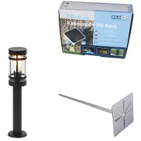 QAZQA Lampe d'extérieur moderne noire 50 cm IP44 - Gleam