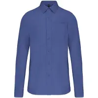Kariban CHEMISE POPELINE MANCHES LONGUES Cobalt Bleu - Kariban K541 - Taille 3XL