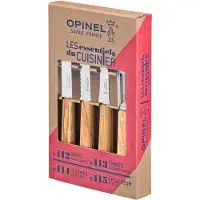 Opinel -Küchenmesser Set, 4-teilig Olivenholz