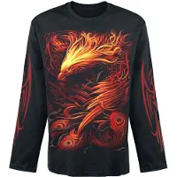 Spiral T-shirt manches longues Gothic de - Phoenix Arisen - M - XXL - pour Homme - noir - Taille XL