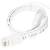 Goobay Câble patch plat CAT 6, U/UTP, blanc, 20 m - conducteur en cuivre (CU)