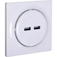Fibaro FGWU-021 Walli N 2x USB Outlet Weiß