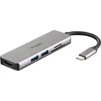 D-Link DUB-M530 DUB-M530 5-in-1 USB-C Hub mit HDMI/Kartenleser/uvm retail