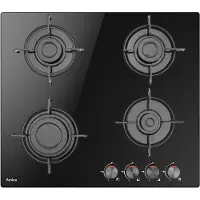 Amica Table De Cuisson à Gaz Pgcd 6100bob 60 Cm 4 Feux