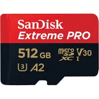 SanDisk SD MicroSD Card 512GB Extreme Pro SDXC inkl. Adapt