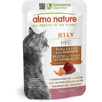 Almo nature Lot HFC Jelly 48 x 55 g pour chat - filets de thon, crevettes