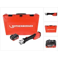 Rothenberger ROMAX 4000 Akku Pressmaschine 18 V elektrohydraulisch + 1x Akku 10,0 Ah CAS + Koffer -