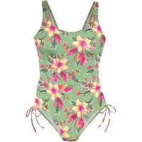 LASCANA Maillot de bain 'Malia' jade / vert clair / orange / rose