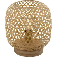 Globo Lighting Lampadaire en rotin Mirena 27 cm de haut
