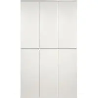 Trendteam Armoire vestiaire "Nevada" en blanc Armoire à chaussures 6 portes 111 x 191 cm