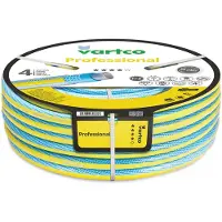 Vartco tuyau d'eau à 4 couches Tuyau d'eau potable de qualité alimentaire Anti Twist Tuyau d'arrosage de jardin Tuyau flexible Tricot résistant aux UV 25 Bar 3/4" 30m
