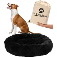 All 4 Pets Supply Panier pour chien Donut - Taille M - Panier pour chien jusqu'à 50cm - Coussin pour chien - Lit pour chien - Paniers pour chien