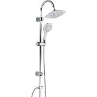 Schutte Ensemble de douche de tête TENERIFFA chrome-blanc