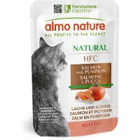 Almo nature HFC Natural 6 x 55 g pour chat - saumon, potiron