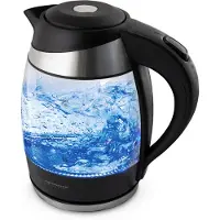 Esperanza EKK009, 1,8 l, 2200 W, Noir, Multicolore, Verre, Plastique, Sans fil
