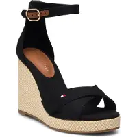 Tommy Hilfiger Flag High Wedge Espad Cr Couleur Noir