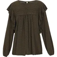 Gaya Chemisier 'Fashion Look' olive / vert foncé