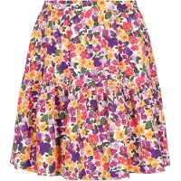 Swirly Jupe 'Fashion Look' curry / violet foncé / framboise / blanc
