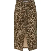 Vero Moda Jupe 'VERI' beige foncé / brocart / noir