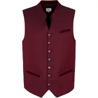 Spieth & Wensky Gilet folklorique rouge foncé