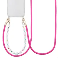 IMoshion Set de cordons téléphoniques colorés avec perles - Rose