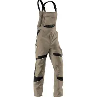 Kuebler Activiq Latzhose Sandbraun/Schwarz 25