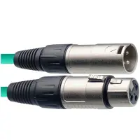 Stagg SMC6 CGR - Câble Microphone XLR - 6 mètres vert