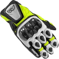Berik Namib Black White Neon Yellow Motorcycle Gloves Taille S
