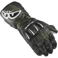 Berik Thunar Evo Black Green Motorcycle Gloves Taille 3XL