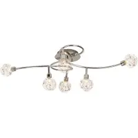 Brilliant Plafonnier Joya | plafonnier décoratif | métal/verre | chrome | 6x G9 max. 33 W