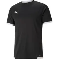Puma Teamliga Maillot Hommes Manches Courtes - Noir / Blanc