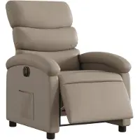 vidaXL Fauteuil relax électrique cappuccino brun similicuir