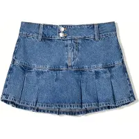 Bershka Jupe bleu denim
