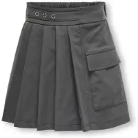 ONLY GIRLS Jupe 'KOGLuna' gris foncé