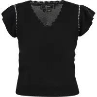 Faina Haut noir / blanc perle