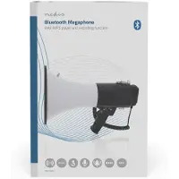 Nedis Mégaphone Portée maximale : 1500 m Volume maximal : 120 dB Microphon