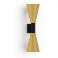 Wever & Ducre Odrey Up/Downlight Lampe Murale Odrey 2.5 | Black Matt|Gold