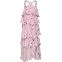 ONLY Robe 'Cinderella' vert / rose / éosine / blanc