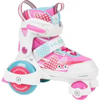 Hudora Unisexe, Patins à roulettes, Ma première fille quad (30, 31, 32, 33), Multicolore