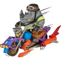 Teenage Mutant Ninja Turtles Actionfigur Chopper mit Rocksteady