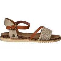 Mustang Sandalen Plat Sandalen Plat - Beige - Maat 37