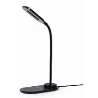 Gembird Lampe de bureau avec chargeur sans fil (noir + blanc) (177 lm)