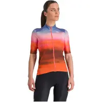 Sportful Flow Supergiara Short Sleeve Jersey Bleu S Femme