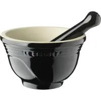 Le Creuset Mortier Le Creuset Faïence Noir Ébène 11,5 cm (0,3L)
