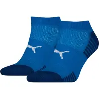 Puma Sport Cushioned Half Long Socks 2 Pairs Bleu EU 35-38 Homme,Femme